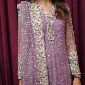 Lilac Bridal Pakistani